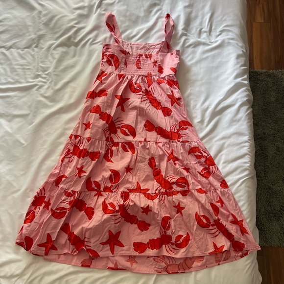 J Crew Factory Square Neck Midi Dress - Picture 2 of 5